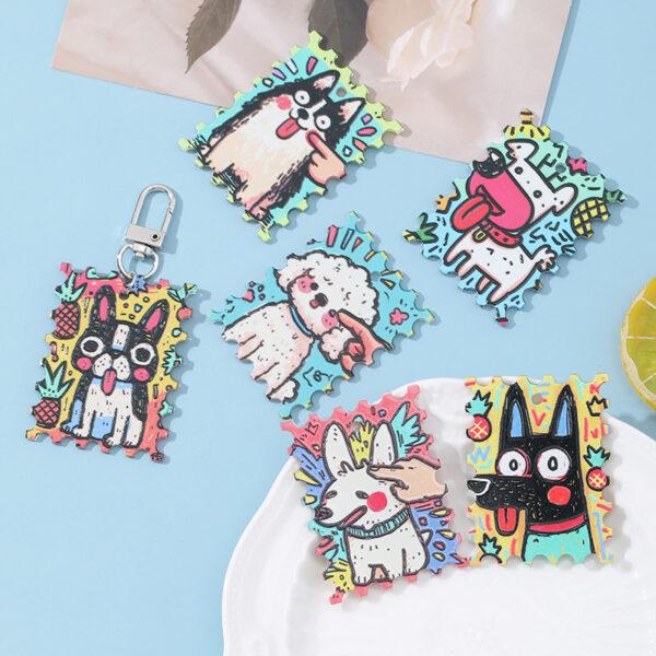 Wholesale Stamp tags, cute cat and dog pendants