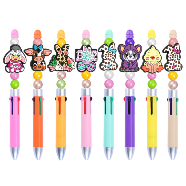 oly-a3703922cda10ea293e83605b21ae5f0 Wholesale Cartoon Thick Patch Perforated DIY Ballpoint Pen Beads