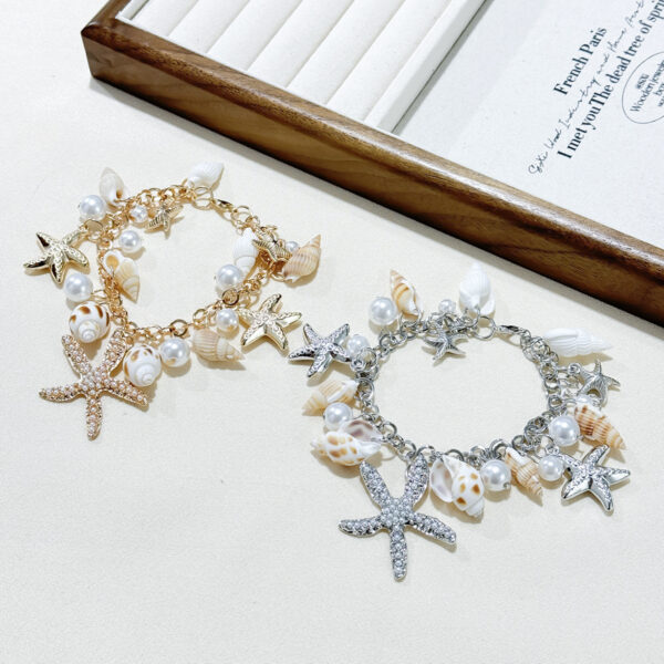 Wholesale Japan and South Korea Cross-border Fashion All-match Tide Ocean Bohemian Style Bracelet Starfish Shell Bracelet
