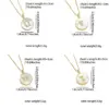 Wholesale Copper 18K Gold Plated Simple Style Classic Style Inlay Letter Letter Shell Zircon Pendant Necklace