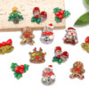 Wholesale Santa Claus beaded gingerbread man cartoon loose beads