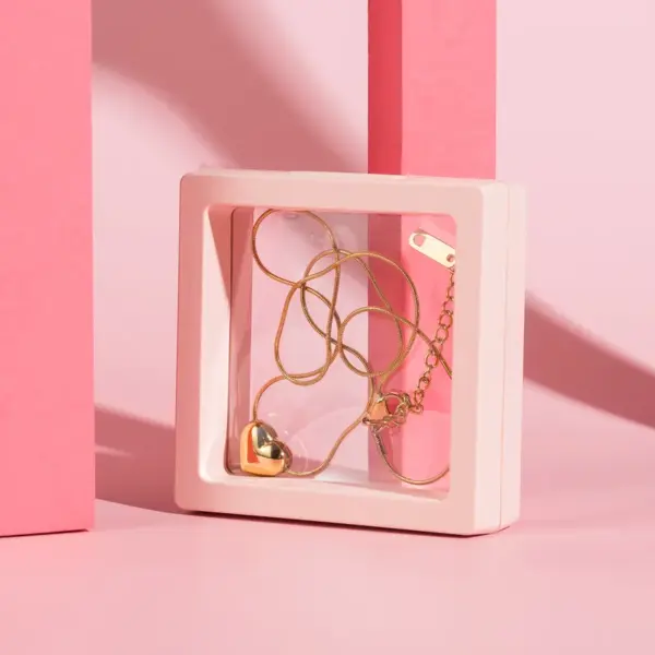 Wholesale Jewelry Modern Style Sweet Simple Style Heart Shape 304 Stainless Steel Pendant Necklace