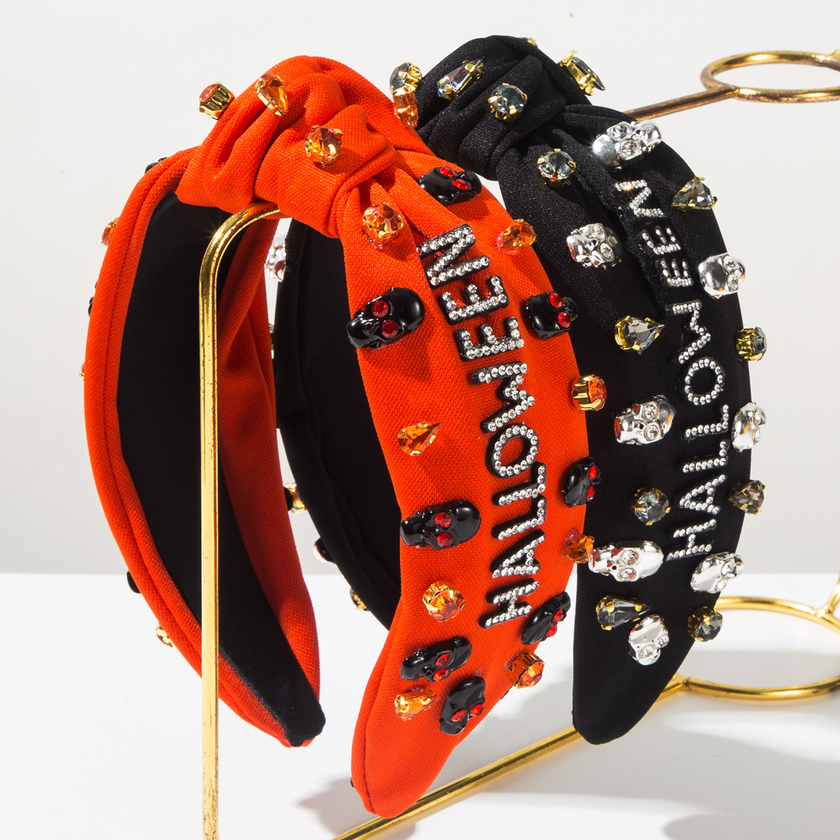 Wholesale Trendy New Element Headband Letter Diamond Skull Aessories Decorative Holiday Hair Aessories