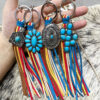 Wholesale Tassel Turquoise Retro Western Style Keychain