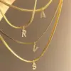 Wholesale Elegant Solid Color Titanium Steel Inlay Zircon Necklace