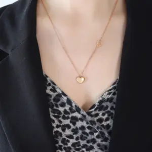 P221-Rose Gold Necklace-50+5cm