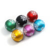Wholesale Acrylic frosted textured paint snowflake Christmas colored beads
