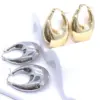 Wholesale 1 Pair Ig Style U Shape Plating Stainless Steel Earrings