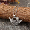 Wholesale Bohemian Retro Style Owl Inlaid Resin Stone Alloy Necklace