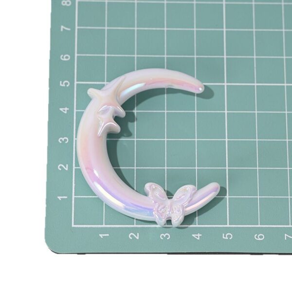 Wholesale Moon-shaped butterfly beads, handmade loose beads