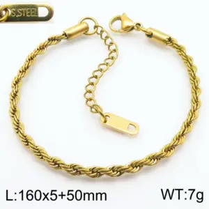 5mm Gold Bracelet Kb184493-Z