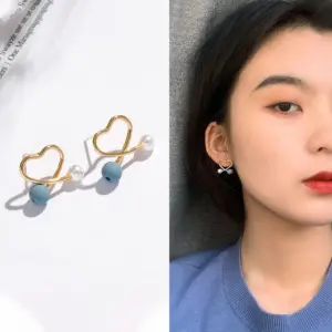 SR5 Blue Loving Heart-Auricular Needle Style