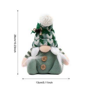 Green knitted rudolph women's top