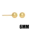 Wholesale 1 Pair Basic Simple Style Round Copper Plating 18k Gold Plated Ear Studs