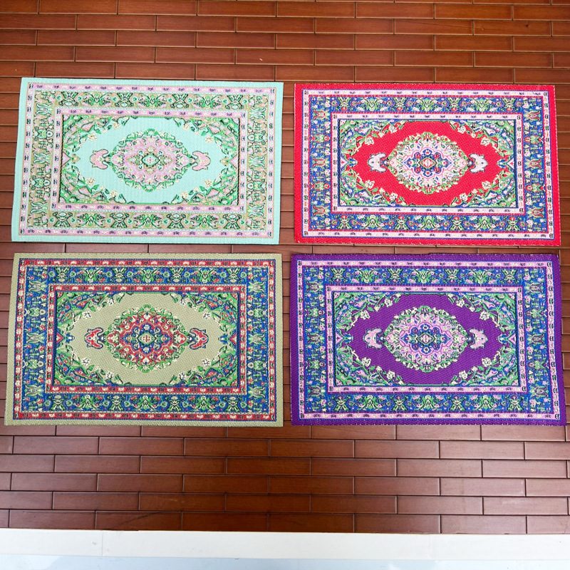 Wholesale 1:12 doll house dollhouse mini model ground decoration pure woven turkish carpet new grade ~