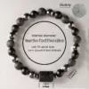 Wholesale Twelve Constellations Obsidian Black Stone Bracelet Boys Light Luxury Retro High-end Joker Bracelet Wholesale