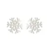 PVD Coated 18K Gold Real Gold Plated Snowflake 304 Stainless Steel Fashion Waterproof Non Tarnish Ear Studs