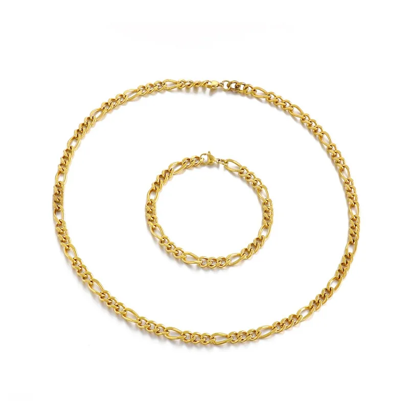 Wholesale PVD Coated 18K Gold Plated Geometric Titanium Steel Fashion Waterproof Non Tarnish 304 Stainless Steel Lobster Trier Clasp Closure Bracelets