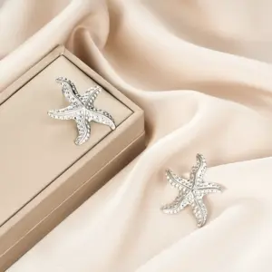 E1375-B (a Pair of Silver Ear Studs)