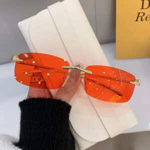 gold frame red film