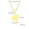 Wholesale Geometric Map 201 Stainless Steel 304 Stainless Steel Basic Modern Style Classic Style 304 Stainless Steel Pendant Necklace
