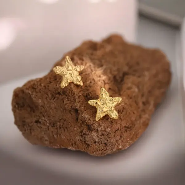 Wholesale 1 Pair IG Style Casual Princess Geometric Star Donuts 304 Stainless Steel Imitation Gold Ear Studs