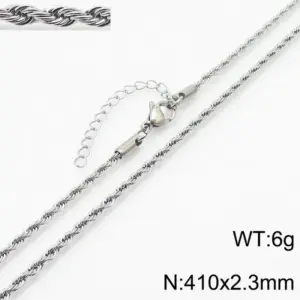 2.3mm Steel Necklace Kn235880-Z