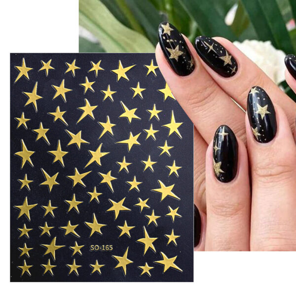 Wholesale Nail Art Stickers i Laser Purple Glitter Silver Starry Nail Art Stickers