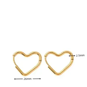 Heart-Shaped 26mm / Gold
