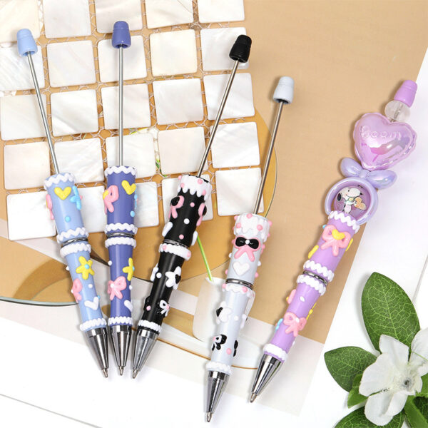 Wholesale beadable pens Bow cartoon beaded pen