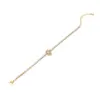 Copper 18K Gold Plated Simple Style Plating Inlay Water oplets Heart Shape Zircon Bracelets