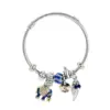 Fashion Geometric 304 Stainless Steel Alloy Sier Plated Artificial Gemstones In Bulk