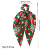 oly-a43c9f8de534b702da2898982e517f43 Wholesale Cross-Border New Christmas Hair Accessories Decorative Ribbon Silk Scarf Bow Hair Tie Ponytail Elastic Headband