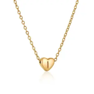 Golden Peach Heart I (Including Chain)