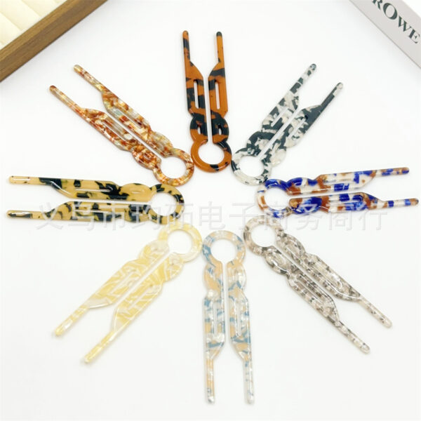 Wholesale Cross-border Explosions U-shaped Hairpin High-end Sense Back Head Disc Hair Hairpin Headdress Ball Head Antique Hanfu Hair Hairpin