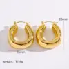 Wholesale 1 Pair IG Style Classic Style Geometric 304 Stainless Steel Earrings
