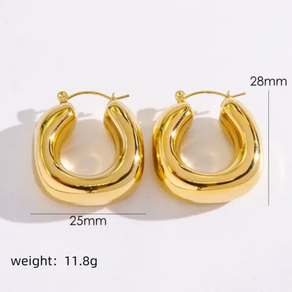 Wholesale 1 Pair IG Style Classic Style Geometric 304 Stainless Steel Earrings