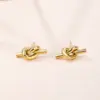 Wholesale 304 Stainless Steel Geometric PVD Coated 18K Real Gold Plated 18K Gold Simple Style Waterproof Non Tarnish Plating Gold Ear Studs
