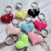Wholesale New Ins Style Creative Heart Keychain Decorative Pendant Peach Heart Bag Car Key Decorative Small Pendant Versatile