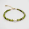 Wholesale Modern Style Classic Style Round Freshwater Pearl Stone Ferroalloy Electroplating Vacuum Plating Gold Plated Colour Bracelets In Bulk