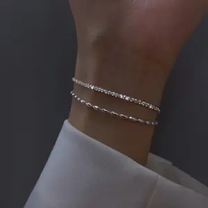 Wholesale Geometric 925 Sterling Silver Copper Original Design Wristband Bracelets