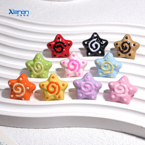 Wholesale Cartoon starfish perforated beads