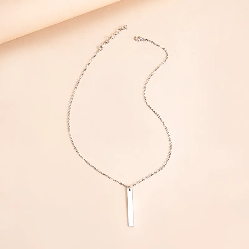 Wholesale Jewelry Simple Style Geometric 304 Stainless Steel Black Plated