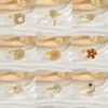 Wholesale Jewelry Simple Style Classic Style Flower Copper Plating Open Rings