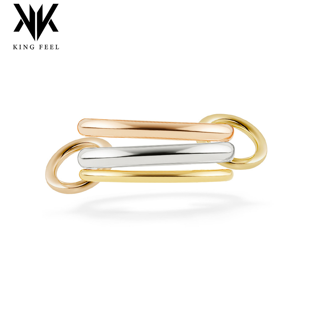 Wholesale Europe and the United States hot-selling three-layer stacking can be divided to wear multi-ring ring ring female niche personality high-end