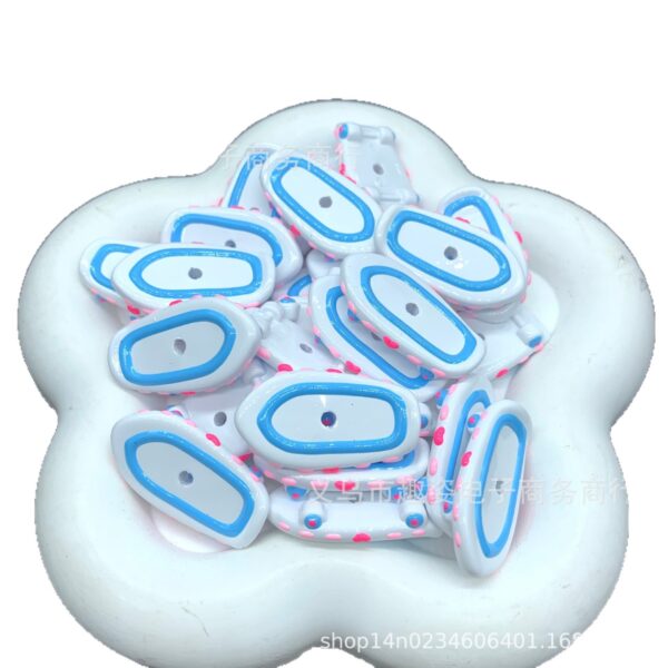 Wholesale Colorful skateboard hand-painted beads