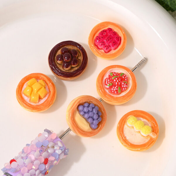 Wholesale Food and Play Cartoon Fruit Egg Tart Beads