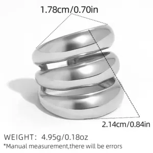 Silver / adjustable / A Ring