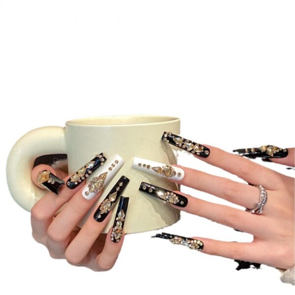 Wholesale Pure hand-worn armour foreign trade Europe and the United States ins wind nail piece nail patch fake nail nail piece cross-border