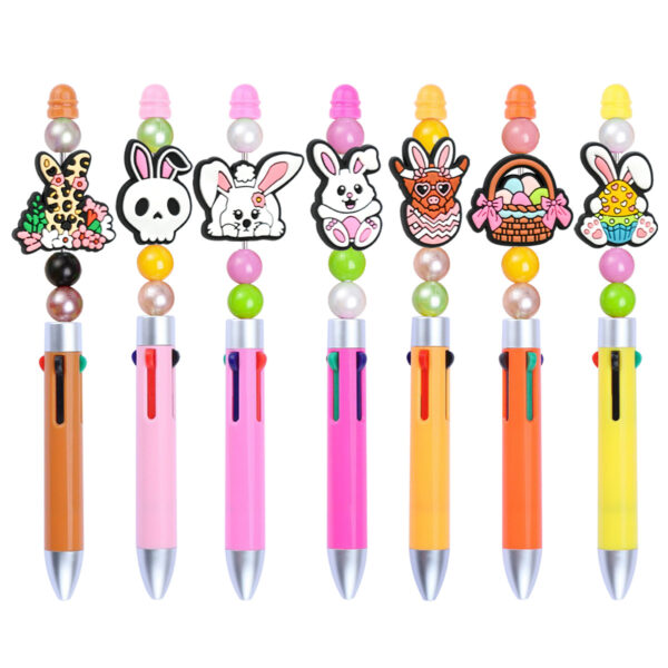 Wholesale Cute cartoon rabbit through-hole beads